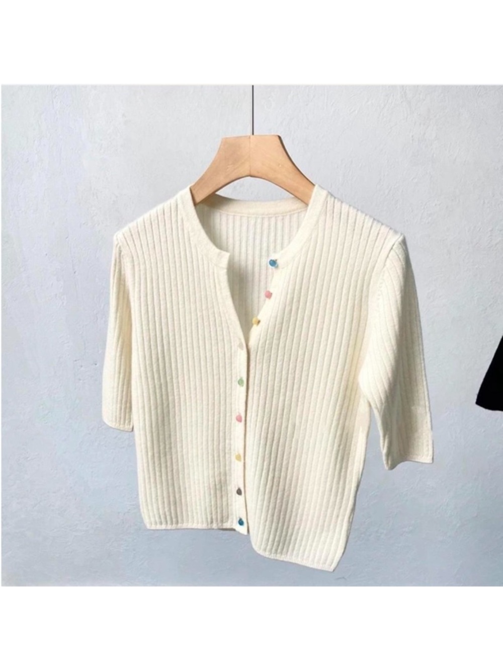 100% cashmere short sleeve sweater cardigan
